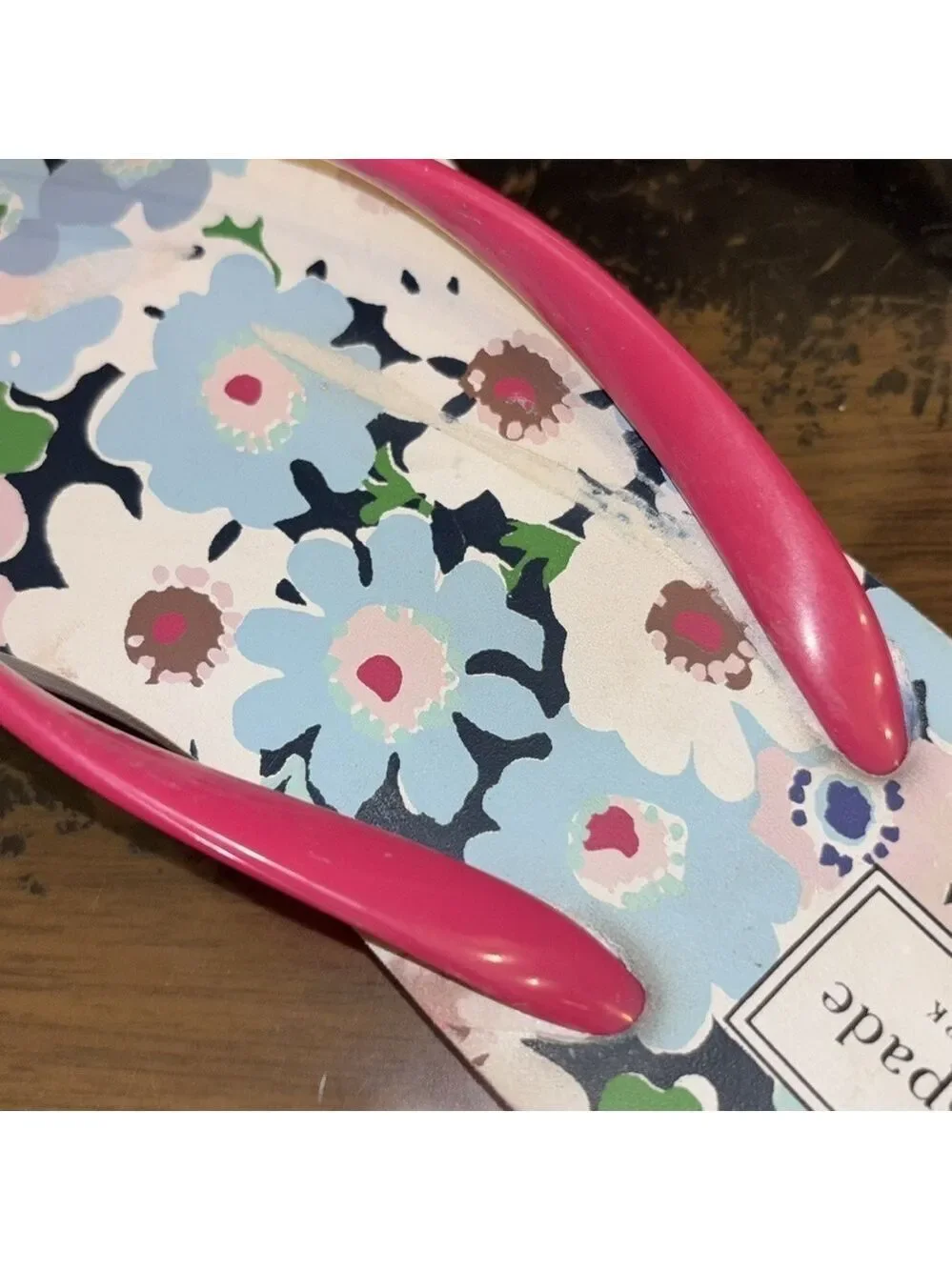 Kate Spade Nova Floral Print With Bow Flip Flop Sandals